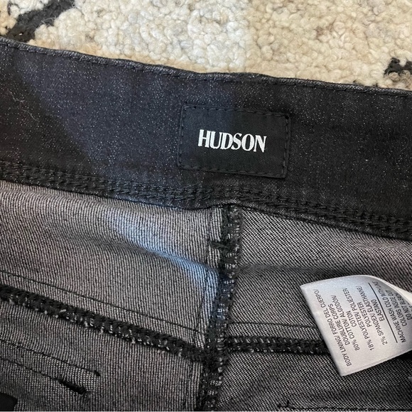 💙Hudson Collin Black Mid Rise Bootcut Crop Jeans - Picture 3 of 14